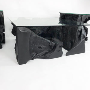 Black Coffee and Side Tables Set (FREE SHIPPING)