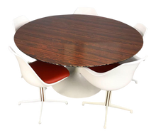 Load image into Gallery viewer, Burke Dining Set With Rosewood Tulip Table (FREE SHIPPING)