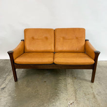 Load image into Gallery viewer, Danish Leather & Rosewood Loveseat Designed by Arne Vodder for Cado (FREE SHIPPING)