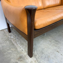 Load image into Gallery viewer, Danish Leather & Rosewood Loveseat Designed by Arne Vodder for Cado (FREE SHIPPING)