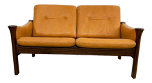 Load image into Gallery viewer, Danish Leather & Rosewood Loveseat Designed by Arne Vodder for Cado (FREE SHIPPING)