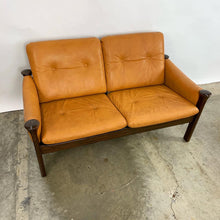 Load image into Gallery viewer, Danish Leather & Rosewood Loveseat Designed by Arne Vodder for Cado (FREE SHIPPING)