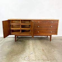Load image into Gallery viewer, Fully Refinished Walnut Dresser &amp; Matching Mirror Designed by Kipp Stewart for Drexel (FREE SHIPPING)