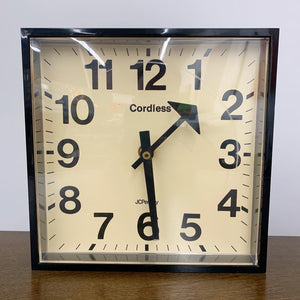 Mid Century Modern Jc Penney Wall Clock (FREE SHIPPING)