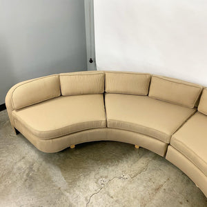 Modern Vladimir Kagan Style Large Curved Sofa (FREE SHIPPING)