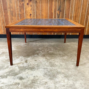 Rosewood & Blue Tile Top Danish Coffee Table (FREE SHIPPING)
