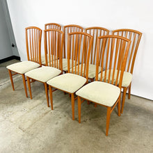 Load image into Gallery viewer, Set of 8 Italian High Back Dining Chairs (FREE SHIPPING)