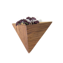 Load image into Gallery viewer, Walnut Wall Mount Geometric Plant Box (FREE SHIPPING)