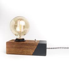 Load image into Gallery viewer, Walnut Desktop Edison Lamp (FREE SHIPPING)