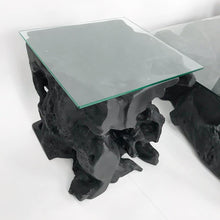 Load image into Gallery viewer, Black Coffee and Side Tables Set (FREE SHIPPING)