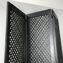 Load image into Gallery viewer, Black Wooden 3 Panel Room Divider (FREE SHIPPING)