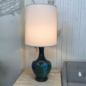 Blue & Green Ceramic Table Lamp (FREE SHIPPING)