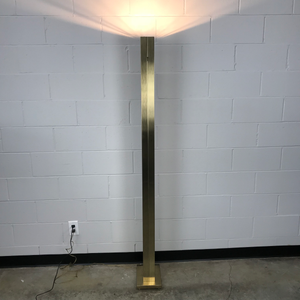 Brushed Bronze Casella Skyscraper Torchiere Floor Lamp (FREE SHIPPING)