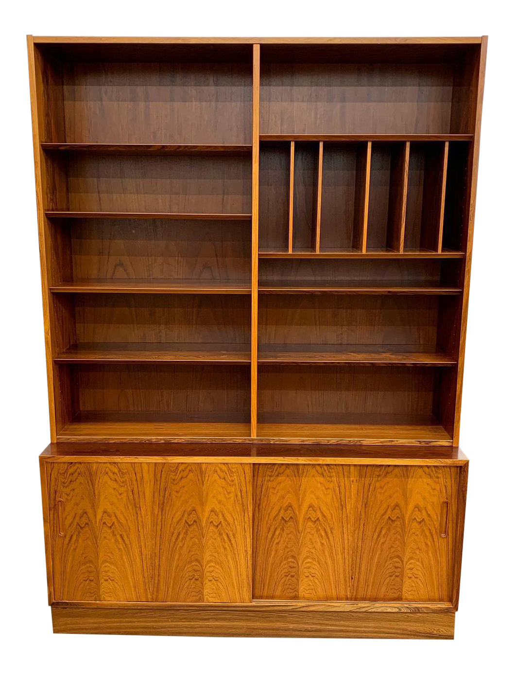 Danish Rosewood Credenza & Bookcase by Poul Hundevad (FREE SHIPPING)