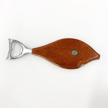 Load image into Gallery viewer, Danish Teak Fish Bottle Opener &amp; Cigar Cutter (FREE SHIPPING)