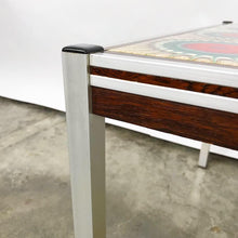 Load image into Gallery viewer, Danish Tile Top, Rosewood, &amp; Chrome Table (FREE SHIPPING)