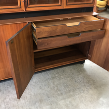 Load image into Gallery viewer, John Kapel Walnut Credenza &amp; Hutch for Glenn of California (FREE SHIPPING)
