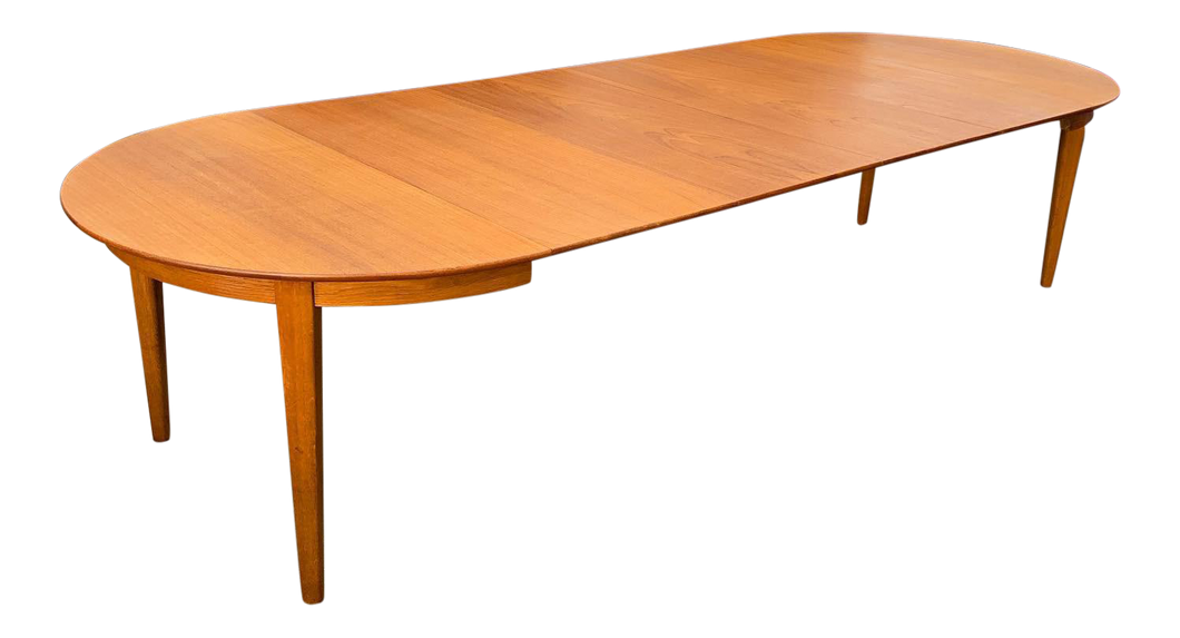 Large Danish Teak Dining Table by Henning Kjaernulf (FREE SHIPPING)