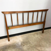 Load image into Gallery viewer, Mid Century Modern Full Size Walnut Headboard (FREE SHIPPING)