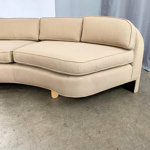 Modern Vladimir Kagan Style Large Curved Sofa (FREE SHIPPING)