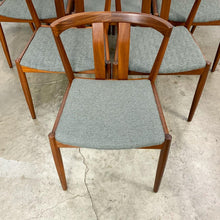 Load image into Gallery viewer, Newly Refinished &amp; Reupholstered Set of 10 Dining Chairs (FREE SHIPPING)