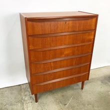 Load image into Gallery viewer, Newly Refinished Danish Tall Boy Dresser (FREE SHIPPING)