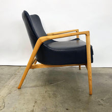 Load image into Gallery viewer, Newly Upholstered Leather Easy Chair by Ib Kofod Larsen (FREE SHIPPING)