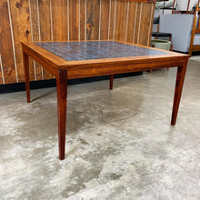 Load image into Gallery viewer, Rosewood &amp; Blue Tile Top Danish Coffee Table (FREE SHIPPING)