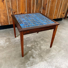 Load image into Gallery viewer, Rosewood &amp; Tile Top Danish Side Table (FREE SHIPPING)