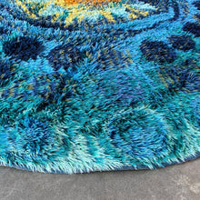 Load image into Gallery viewer, Round Vintage Rya Rug (FREE SHIPPING)