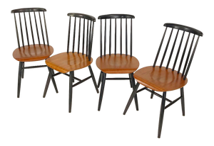 Set of 4 Dining Chairs by Ilmari Tapiovaara (FREE SHIPPING)