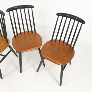 Set of 4 Dining Chairs by Ilmari Tapiovaara (FREE SHIPPING)