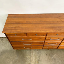 Load image into Gallery viewer, Solid Walnut 14 Drawer Mid Century Modern Dresser