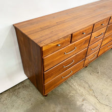 Load image into Gallery viewer, Solid Walnut 14 Drawer Mid Century Modern Dresser