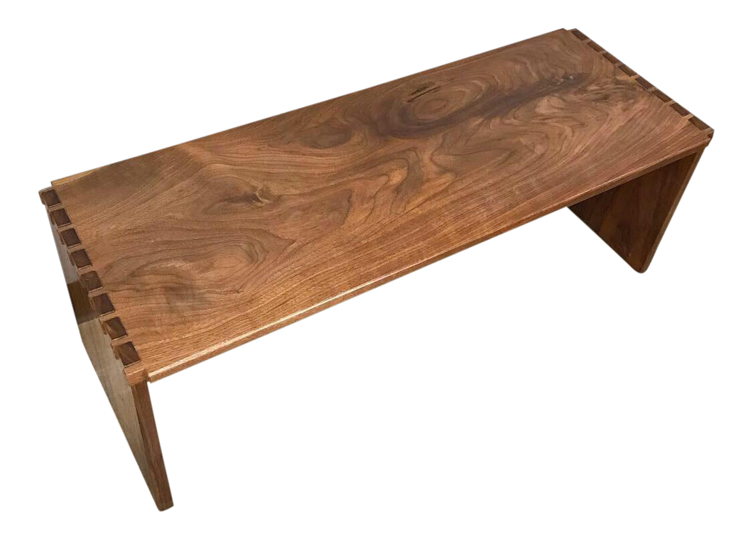 Solid Walnut Modern Bench (FREE SHIPPING)
