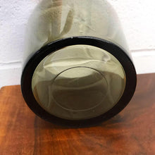 Load image into Gallery viewer, Swedish Smoked Glass Cylinder by Orrefors (FREE SHIPPING)